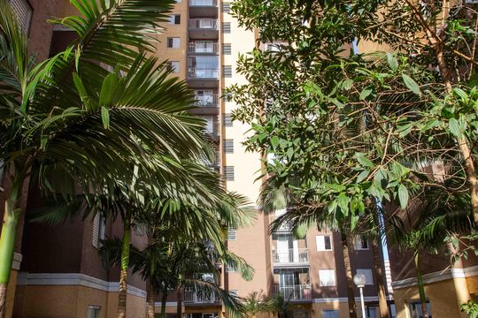 Fachada do bloco de apartamento à venda com 3 quartos, 69m² em Centro, Diadema