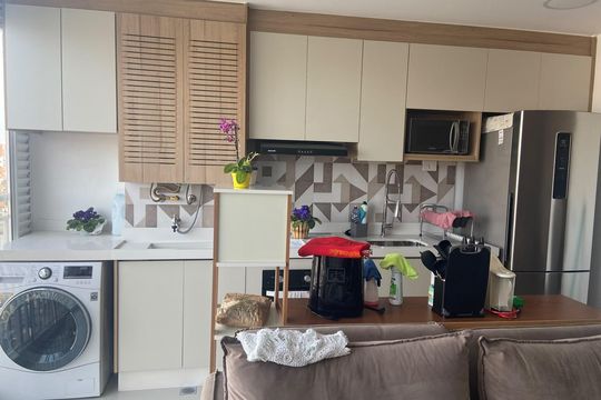 Cozinha de apartamento à venda com 2 quartos, 43m² em Vila Prudente, São Paulo