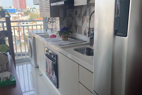 Cozinha de apartamento à venda com 2 quartos, 43m² em Vila Prudente, São Paulo