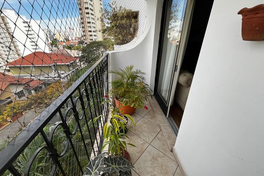 Varanda da Sala de apartamento à venda com 4 quartos, 198m² em Santana, São Paulo