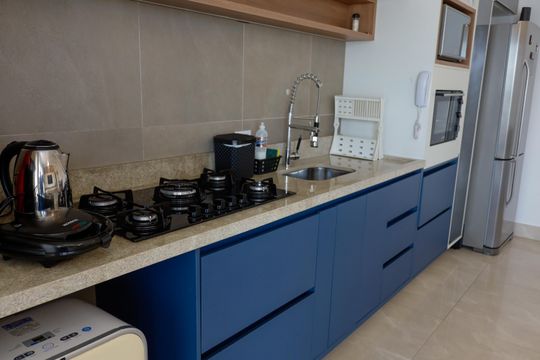 Cozinha de apartamento à venda com 2 quartos, 66m² em Centro, Osasco