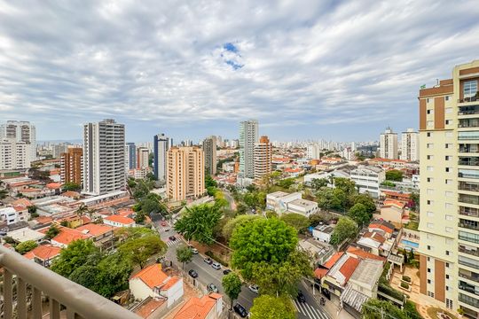 Vista da Sacada de kitnet/studio à venda com 1 quarto, 25m² em Vila Mariana, São Paulo