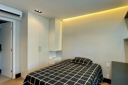 Studio de kitnet/studio para alugar com 1 quarto, 31m² em Cerqueira César, São Paulo