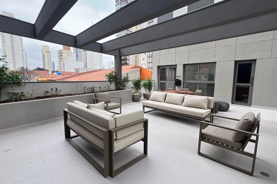 Área comum de apartamento à venda com 1 quarto, 24m² em Pinheiros, São Paulo