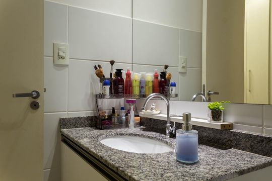Banheiro da Suíte de apartamento à venda com 2 quartos, 56m² em Planalto, São Bernardo do Campo