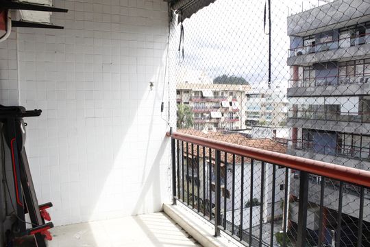 Varanda da Sala de apartamento à venda com 4 quartos, 110m² em Jacarepaguá, Rio de Janeiro