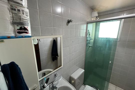 Banheiro da Suíte de apartamento à venda com 1 quarto, 39m² em Lauzane Paulista, São Paulo