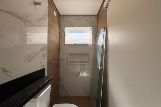 Banheiro da Suíte de casa à venda com 3 quartos, 300m² em Vila Francisco Matarazzo, Santo André