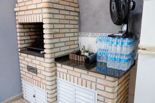Área comum - Churrasqueira de casa à venda com 3 quartos, 149m² em Santo Antônio, Osasco