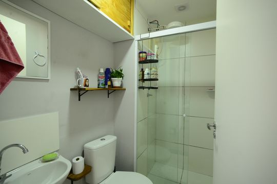 Banheiro de apartamento à venda com 2 quartos, 39m² em Ipiranga, São Paulo