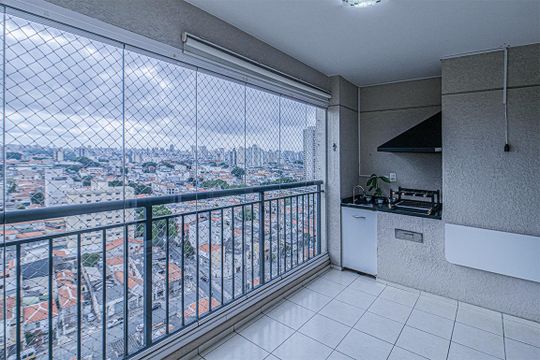 Varanda Sala de apartamento à venda com 2 quartos, 60m² em Sacomã, São Paulo