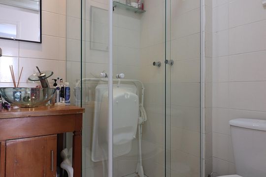 Banheiro Social de apartamento à venda com 3 quartos, 65m² em Nova Petrópolis, São Bernardo do Campo