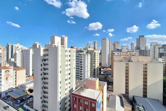Vista Cozinha de apartamento à venda com 1 quarto, 46m² em Santa Cecilia, São Paulo