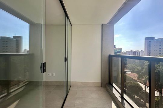 Varanda de apartamento à venda com 2 quartos, 71m² em Sion, Belo Horizonte