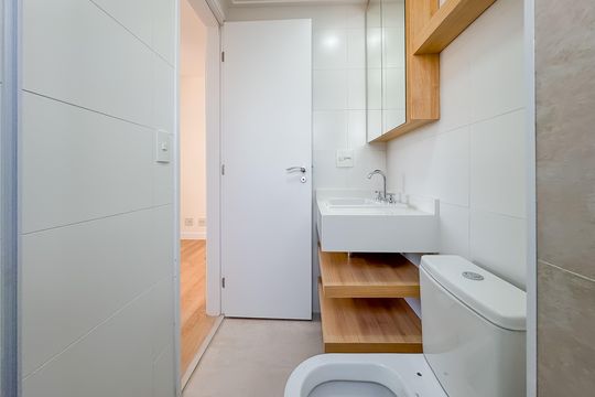 Banheiro da Suíte 2 de apartamento para alugar com 2 quartos, 95m² em Vila Mariana, São Paulo