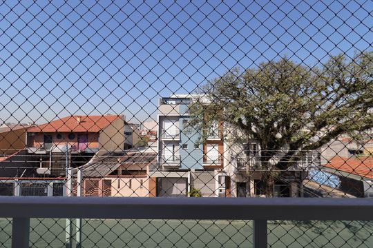 Varanda da Suíte 2 de casa à venda com 2 quartos, 104m² em Parque das Nações, Santo André