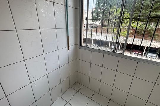 Área de Serviço de apartamento à venda com 2 quartos, 52m² em Jardim Alvorada, Santo André