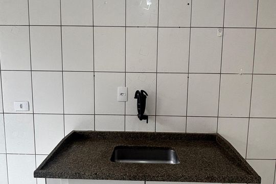 Cozinha de apartamento à venda com 2 quartos, 52m² em Jardim Alvorada, Santo André