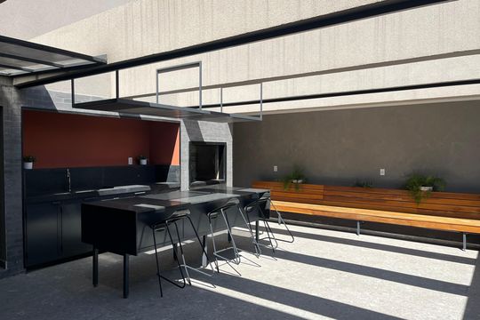 Área comum - Churrasqueira de apartamento para alugar com 1 quarto, 22m² em Barra Funda, São Paulo