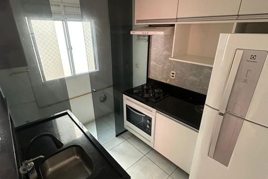 Cozinha de apartamento à venda com 2 quartos, 39m² em Canudos, Novo Hamburgo