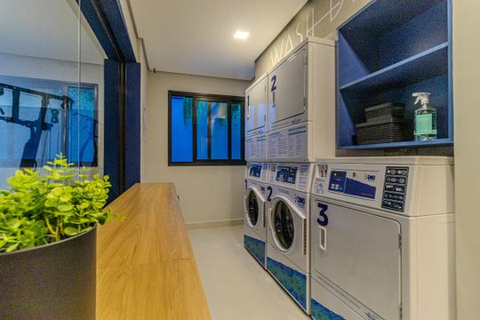 Lavanderia de kitnet/studio para alugar com 1 quarto, 23m² em Santa Cecilia, São Paulo