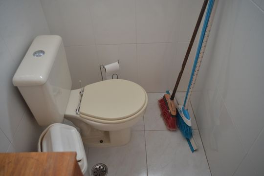 Banheiro de Serviço de apartamento à venda com 3 quartos, 141m² em Campestre, Santo André