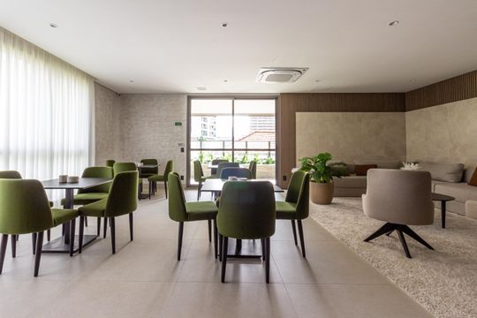 Área comum de kitnet/studio à venda com 1 quarto, 26m² em Jardim das Acacias, São Paulo