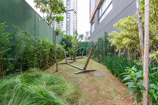 Área comum de kitnet/studio à venda com 1 quarto, 26m² em Jardim das Acacias, São Paulo