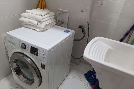 Área de Serviço de apartamento para alugar com 3 quartos, 130m² em Cidade Ocian, Praia Grande