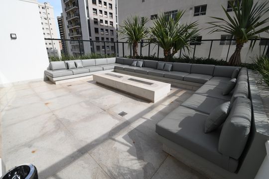 Área comum de apartamento para alugar com 1 quarto, 46m² em Cambuí, Campinas