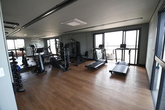 Área comum - Academia de apartamento para alugar com 1 quarto, 46m² em Cambuí, Campinas