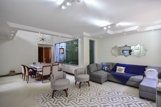 Sala de casa de condomínio à venda com 3 quartos, 280m² em Parque Monte Alegre, Taboão da Serra