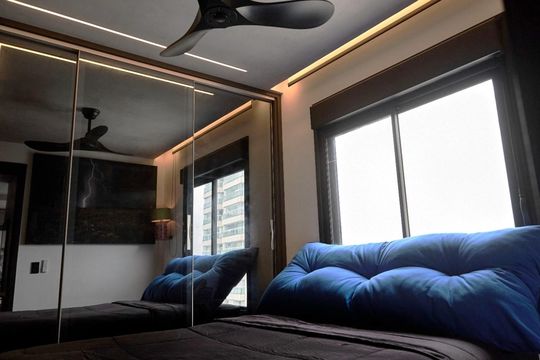 Quarto de apartamento à venda com 1 quarto, 53m² em Barra Funda, São Paulo
