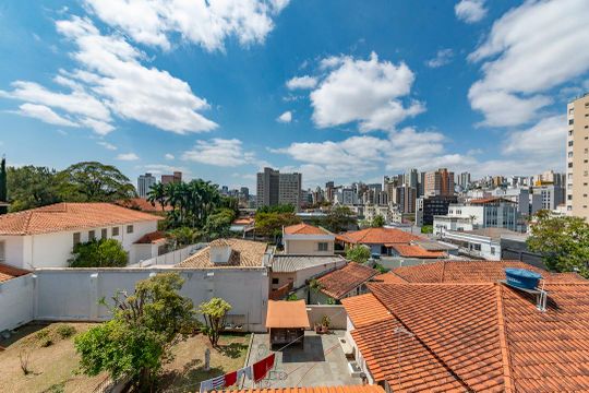 Sala de apartamento à venda com 3 quartos, 95m² em Cidade Jardim, Belo Horizonte