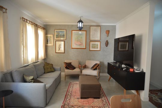 Sala de apartamento à venda com 3 quartos, 124m² em Vila Bastos, Santo André