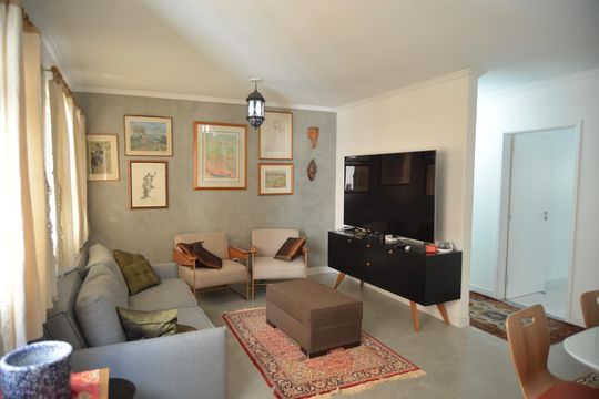 Sala de apartamento à venda com 3 quartos, 124m² em Vila Bastos, Santo André