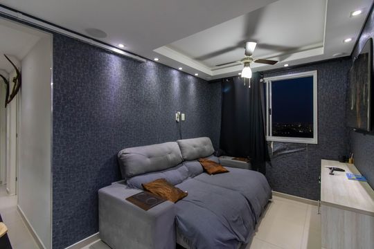 Sala de apartamento à venda com 2 quartos, 48m² em Jardim Las Vegas, Guarulhos