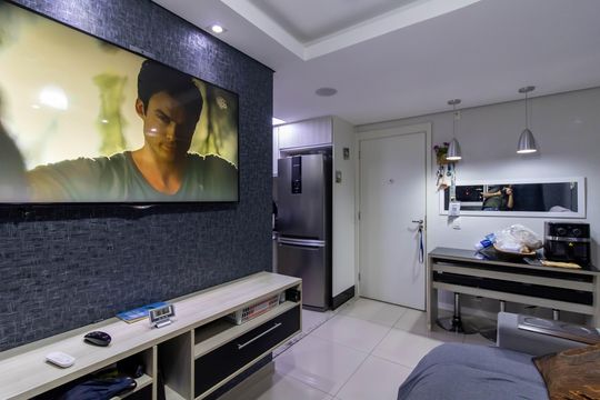 Sala de apartamento à venda com 2 quartos, 48m² em Jardim Las Vegas, Guarulhos