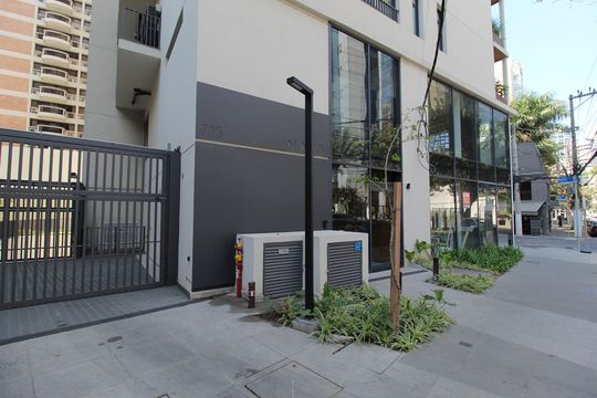 Fachada e Portaria de kitnet/studio à venda com 1 quarto, 44m² em Itaim Bibi, São Paulo