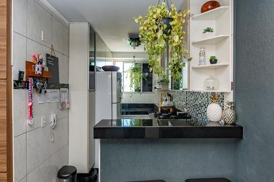 Cozinha de apartamento à venda com 3 quartos, 130m² em Kennedy, Contagem