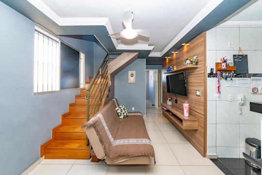 Sala 1 de apartamento à venda com 3 quartos, 130m² em Kennedy, Contagem