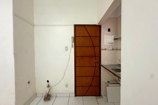 Cozinha de kitnet/studio para alugar com 1 quarto, 27m² em Centro, Rio de Janeiro