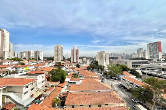 Vista da Suíte de apartamento para alugar com 1 quarto, 39m² em Campo Belo, São Paulo