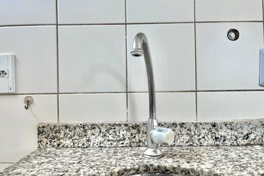 Cozinha de apartamento para alugar com 1 quarto, 39m² em Campo Belo, São Paulo