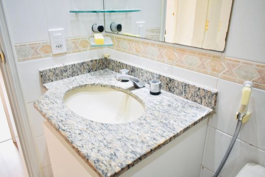 Banheiro Social de apartamento à venda com 3 quartos, 96m² em Vila da Saúde, São Paulo