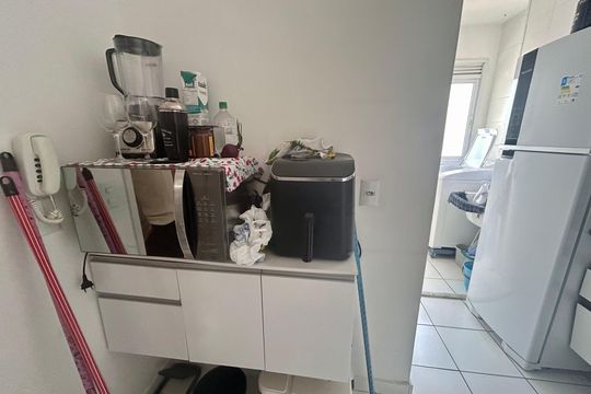 Cozinha de apartamento à venda com 2 quartos, 59m² em Picanço, Guarulhos