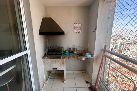 Varanda da Sala de apartamento à venda com 2 quartos, 59m² em Picanço, Guarulhos