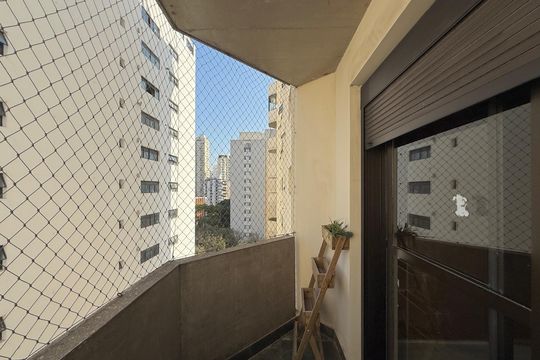 Sacada Suíte de apartamento à venda com 3 quartos, 160m² em Campo Belo, São Paulo