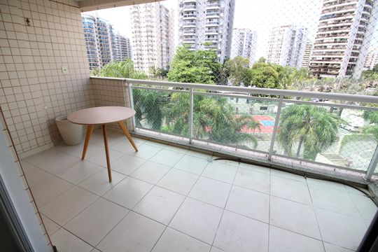 Varanda de apartamento à venda com 3 quartos, 84m² em Jacarepaguá, Rio de Janeiro