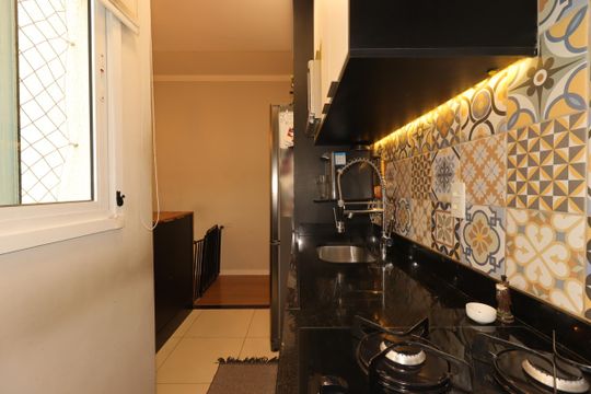 Cozinha de apartamento à venda com 2 quartos, 90m² em Jardim das Maravilhas, Santo André